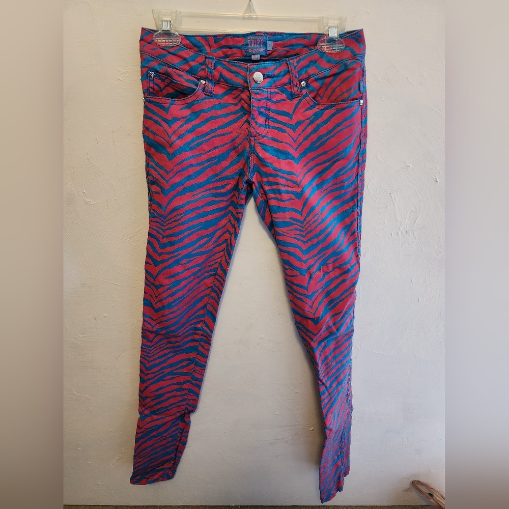 COPY - Pink and blue Tripp NYC skinny jeans